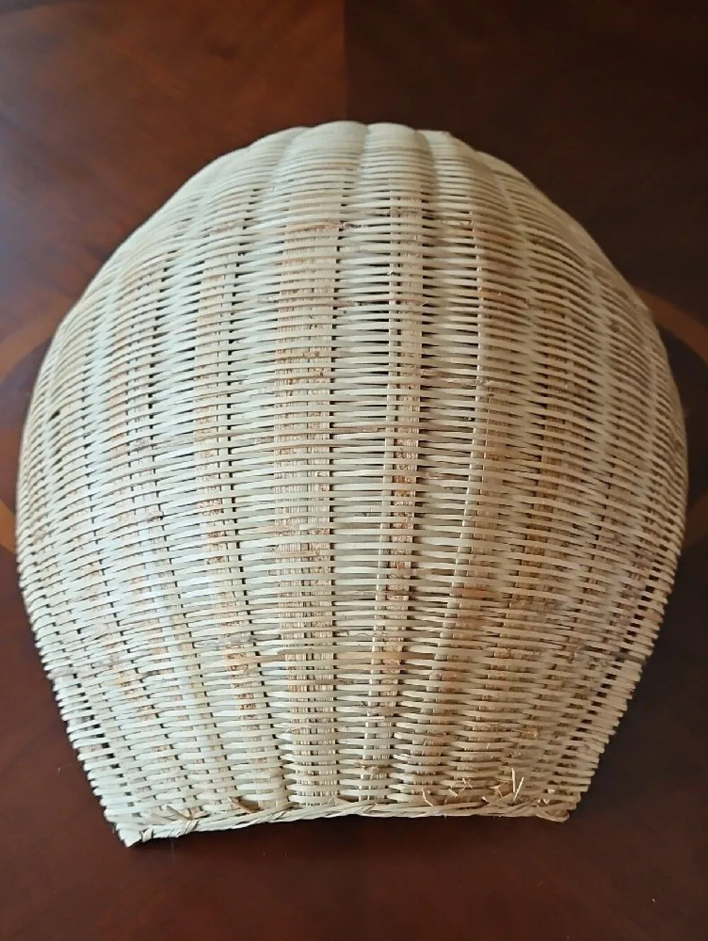 Vintage Handwoven Wicker Winnowing Basket - Harvest Scoop